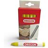 Oregon Multi Surface Marking Crayon - Confezione da 12 Pastelli Professionali con Struttura Antiscivolo a 6 Lati, Scrivono su Legno, Metallo, Cemento, Piastrelle, Ceramica, Plastica e Vetro, Giallo