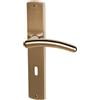 Alpertec Isabella Alpertec - LS in ottone lucidato/ottone satinato per porte a forma di corona set maniglia porta guarnizioni, 32987803