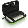 iGadgitz U3613 - Custodia Rigida Eva Compatibile con Nintendo 3DS XL & 2DS XL 2017 - Verde