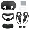 iFCOW Set di cover in silicone compatibile con Meta Quest 3, accessori VR 7 in 1, custodia protettiva include cover per VR, copertura per viso in silicone, impugnature per controller, copriobiettivo