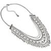 Vestopazzo COLLANA A 6 CATENE CON MIX DI ELEMENTI. PLACCATO IN ARGENTO NICKEL TESTED, LAVORATO A MANO. lunghezza 40+7 cm MI1105
