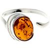 SilverAmber Jewellery SilverAmber GL433A - Anello regolabile in argento Sterling 925 con ambra GL433A