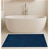 Generico Tappeto Bagno Antiscivolo in Microfibra di Ciniglia - Super Assorbente, Lavabile in Lavatrice, Morbido con fondo Gommato - Colore Petrolio, Misure 60x120