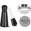 Ailelan Anello Dosatore 51mm, WDT Tool Espresso Con Anello Dosatore Caffe 51 mm Magnetici e Coffee Puck Screen 51 mm, WDT Distribution Tool Espresso Accessori per Barista, Casa, Caffetteria