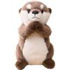 AQCQDQ Peluche, lonter di peluche, per coccolare e giocare, giocattolo in peluche Otter, piccolo peluche super morbido, regalo per bambini (35 cm)