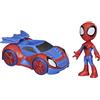 SPIDEY AND HIS AMAZING FRIENDS Hasbro Spidey e i Suoi Fantastici Amici - Spidey e Web-Crawler, action figure e veicolo, per bambini dai 3 anni in su