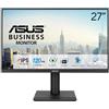 ASUS VA279QGS Business Monitor da 27, Full HD IPS (1920x1080), 1ms (MPRT), 120Hz, HDMI, DisplayPort e VGA, Senza Cornice e Sfarfallio, Tecnologia Low Blue Light, Design Ergonomico, Nero