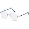 Rodenstock METAL OPT FRAME Rodenstock - MAT: Metal_C: silver, dark blue D: 145x19 / Unisex Cura della persona e salute