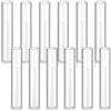 Treela 6 Pcs 2.5 W x 14 H Hurricane Candle Holder Sleeve Bottomless Glass Cylinder Candleholder Tall Candle Glass Cover Clear Open Ended Shade Chimney Tube Cover for Pillar Taper Lamp