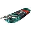 Stagg Cavo Vintage Jack/Jack, Dritto - Standard, 6m, Verde Tweed