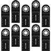 MIRTHBUY Set di 10 lame per sega oscillanti, accessori multifunzionali, per multimaster, multitool Dremel Makita Einhell