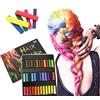 CHSEEO 36 colori per capelli Chalk regalo per ragazze, temporaneo Hair Dye Wax Red, nero, bianco, viola, blu, rosa, colore per capelli lavabile per 10, 12, 13, 16 anni, regalo per ragazze