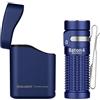 OLIGHT Baton4 kit Torcia EDC 1300 Lumen Alta Luminosità con Cassa di Ricarica, Dimensione Compatta con Luci Indicatrici e Pulsanti Intuitivi, Adatta per Uso Domestico o Viaggi all'Aperto (Blu)