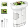 GlobalCrown Microscopio digitale tascabile,Microscopio bambini portatile 200x con schermo da 2,4 pollici,giocattolo per l'apprendimento scientifico per 3, 4, 5, 6, 7, 8, 9,10,11 anni ragazzi,ragazze
