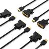 BENFEI Cavo da HDMI a DVI 1,8 m, 5 Stück Bi direzionale DVI-D 24+1 a HDMI Adattatore ad Alta velocità Supporto 1080P Full HD Compatibile per Raspberry Pi, Roku, Xbox One, PS4 PS3, Scheda Grafica