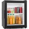 KLARSTEIN Brooklyn Mini Frigo, Frigo Portatile da Camera, Frigorifero Piccolo Silenzioso da Ufficio, Mini Frigo Bar con Illuminazione Interna e Ripiani Rimovibili, Frigo Bar da Campeggio 5-15°C, 23L