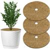 OFFCUP Tappetino in Fibra di Cocco, 3pezzi 60cm Pacciamatura Cocco, Disco di Cocco Rotondo, Adatto per Piante da Giardino e Alberi per Proteggere Le Erbacce dal Gelo