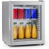 Klarstein Brooklyn Mini Frigo, Frigo Portatile da Camera, Frigorifero Piccolo Silenzioso da Ufficio, Mini Frigo Bar con Illuminazione Interna e Ripiani Rimovibili, Frigo Bar da Campeggio 12-18°C, 23L