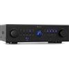 AUNA Amplificatore Audio Stereo, Amplificatore HiFi, Impianto Stereo Casa, Controllo degli Alti, Amplificatore Subwoofer e Casse HiFi con Potenza Audio 4 Canali, Telecomando, Ingresso AUX e Speakers