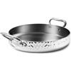PENTOLE AGNELLI Aluinox 3ply tegame due maniglie inox martellato cm 28x6,3h