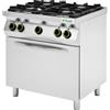 Fimar attrezzature per la ristorazione p CC74GFEV Cucina a gas con forno forno elettrico - Fimar