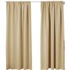 WOLTU Tende Oscuranti Termiche Isolanti per Finestra Tenda Opaca Senza Occhielli 2 Pannelli 135x225 cm, Champagne