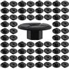 ANBOO 100 dadi in plastica da 4 mm, senza filettatura, colore nero, per rivestimento del passaruota 2019900050 51711958025