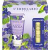 L'Erbolario Accordo Viola - Cofanetto con crema mani e balsamo labbra per idratare, 75 ml e 4,5 ml