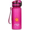 Schmatzfatz Borraccia per bambini, 400 ml, sport per scuola e asilo, chiusura a 1 clic, bottiglia d'acqua insapore, a prova di perdite, con inserto di frutta, senza BPA