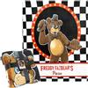 Get Trend Five Nights at Freddy's Coperta Pile Bambini 130x150cm, Coperte Morbide Adulti, Coperta Letto e Divano, Accessori Letto, Regali per Lei (Nero FNF)