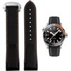 FOUUA Cinturino per Orologio Omega 22mm 20mm Silicone Morbido e Confortevole Impermeabile Chiusura Pieghevole Cinturino di Ricambio Cinturino per Orologio Omega Seamaster SpeedMaster De Ville Serie
