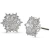 Swarovski Orecchini a lobo Magic, Fiocco Di Neve, Bianchi, Placcato rodio