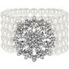 BABEYOND BABEYOBD - Braccialetto con perle sintetiche anni '20, motivo: Flapper Jewellry e Lega, colore: Style4-argento, cod. Ar-Bracelet010