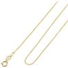 Amberta Collana Donna Oro 14K 18K Vero | Catenina Oro Donna Uomo Super Sottile Delicata 40/45/50 cm | Girocollo Barbazzale Singapore Veneziana