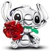 PANDORA Charm 794378C01 Stitch rose crystal