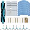 Jumplushion Kit di accessori per aspirapolvere robot per Ultenic per T20 Pro per Honor S3 per R3 per T10 per Lite, kit di ricambio con spazzola principale, filtri, panni mocio, sacchetti per la polvere, spazzole