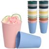 Valyrane 20 Pezzi Bicchieri Plastica Rigida Lavabili, 340ml Bicchieri Acqua Plastica Riutilizzabili, 10 Colori Infrangibili per Bambini & Uso Giornaliero Campeggio Piennicchi