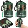 Flintronic 2Pezzi Sacco a Pelo d'Emergenza, Sacco da Bivacco di Emergenza, Tenda di Salvataggio Impermeabile, Termorepellente, Protezione dal Freddo, per Campeggio All'aperto, Escursionismo