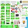 Sntieecr Kit di Del Circuito Elettrico di Fisica STEM, Scienza Kit Educativo per l'Esperimento di Magnetismo Elettrico per Studenti Delle Scuole Superiori Junior Esplorazione Elettromagnetismo