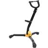 GOTOTOP Supporto per Sassofono Contralto a Tenore,Supporto Curvo Treppiede per Alto Sax Tenor Saxophone, con gambe pieghevoli