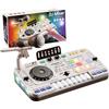 RATSTONE Dj Pult Principianti, Dj Pult Bambini, Dj Mixer Station Portatile Dj, Macchina Dj per bambini, Bluetooth con microfono regolabile, gradiente luminoso, adatto per bambini di età compresa tra 3 e 12