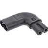 InLine® - Adattatore di rete IEC 60320 C8 / C7, angolo sinistro/destro a 2 poli