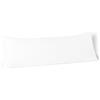 Amazon Basics Cuscino Lungo per il Corpo in Microfibra Ipoallergenico per Gravidanza, Dormire Laterale, Supporto Schiena e Collo, 50 x 130 cm, Bianco