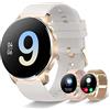 Iaret Smartwatch Donna Chiamate Bluetooth, Orologio Fitness 1.32 HD iOS Android Smart Watch con Assistente Vocale Notifiche Messaggi, 20 Modalità Sport Contapassi Cardiofrequenzimetro SpO2 Sonno