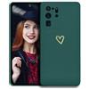 POUHYE Cover per Samsung Galaxy S20 Ultra Custodia Originale, Gomma Gel di Silicone Liquida Cover con Protezione Fotocamera, Morbida Sottile e Antiurto AntiGraffio Case Verde scuro