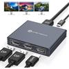 VEDINDUST Splitter DisplayPort 1 in 3 out DP a HDMI e DP Adattatore, 4K@120Hz 4K@60Hz Supporta le Modalità MST e SST, Visualizzazione Estesa MST solo per Windows