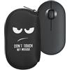 kwmobile Custodia Mouse Wireless Compatibile con Logitech Pebble Mouse 2 M350s / M350 - Custodia Neoprene Mouse - Astuccio Porta Mouse PC Gaming Don't touch my mouse