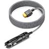 KFD 12V-24V XT60 Caricabatteria da Auto, DC Alimentatore Adattatore per auto per ECOFLOW, stazione di alimentazione portatile RIVER 2 pannello solare RV generatore solare 1,5m 16AWG Cavo XT60