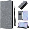 LSPCASA Custodia con Samsung Galaxy S25 Edge 6,7 Pollici Premium Pelle PU Flip tettiva Cover Con Slot Per Schede e Funzione Supporto Custodia Cover Portafoglio con Samsung Galaxy S25 Edge -Grigio