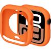Miimall Custodia per Apple Watch Serie 10 42mm, Case Protettiva in TPU, Custodia Sottile Antiurto senza Pellicola Protettiva, Cover con Cornice Morbida per Apple Watch 42mm Serie 10, Arancione